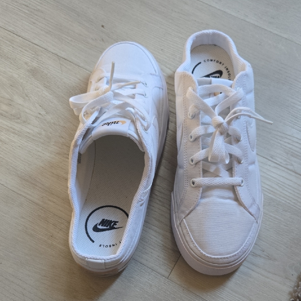 Nike White Athletic Shoes - Picture 3 of 5